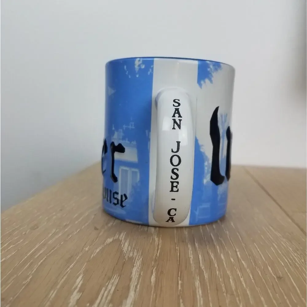 Winchester Mystery House Mug Blue White Cup